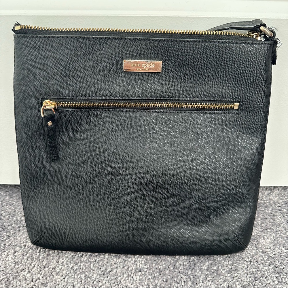 Kate Spade Black Leather Shoulder Bag
